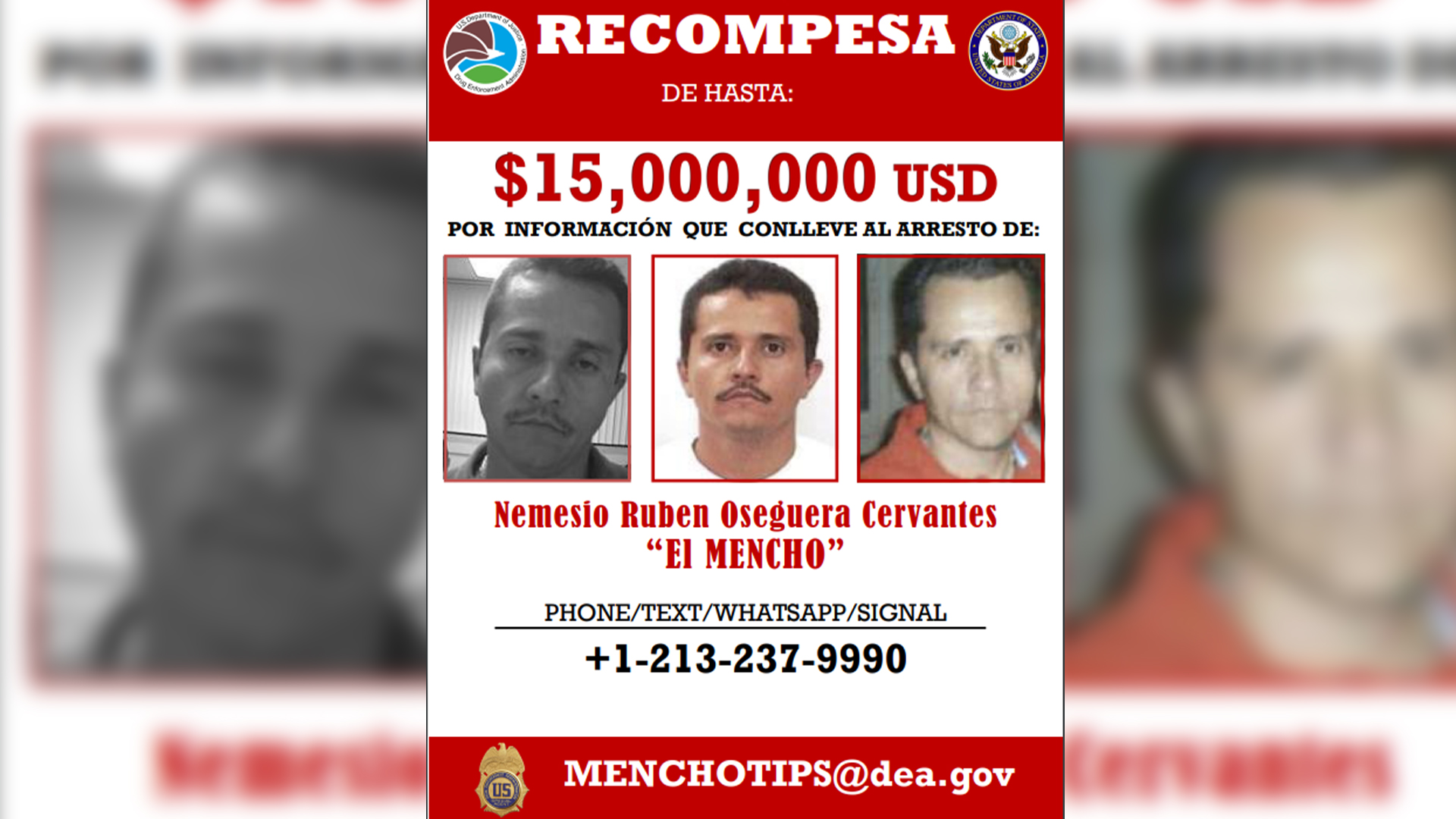 “El Mencho” se consolida como el nuevo “Rey de la Cocaína” en Estados Unidos