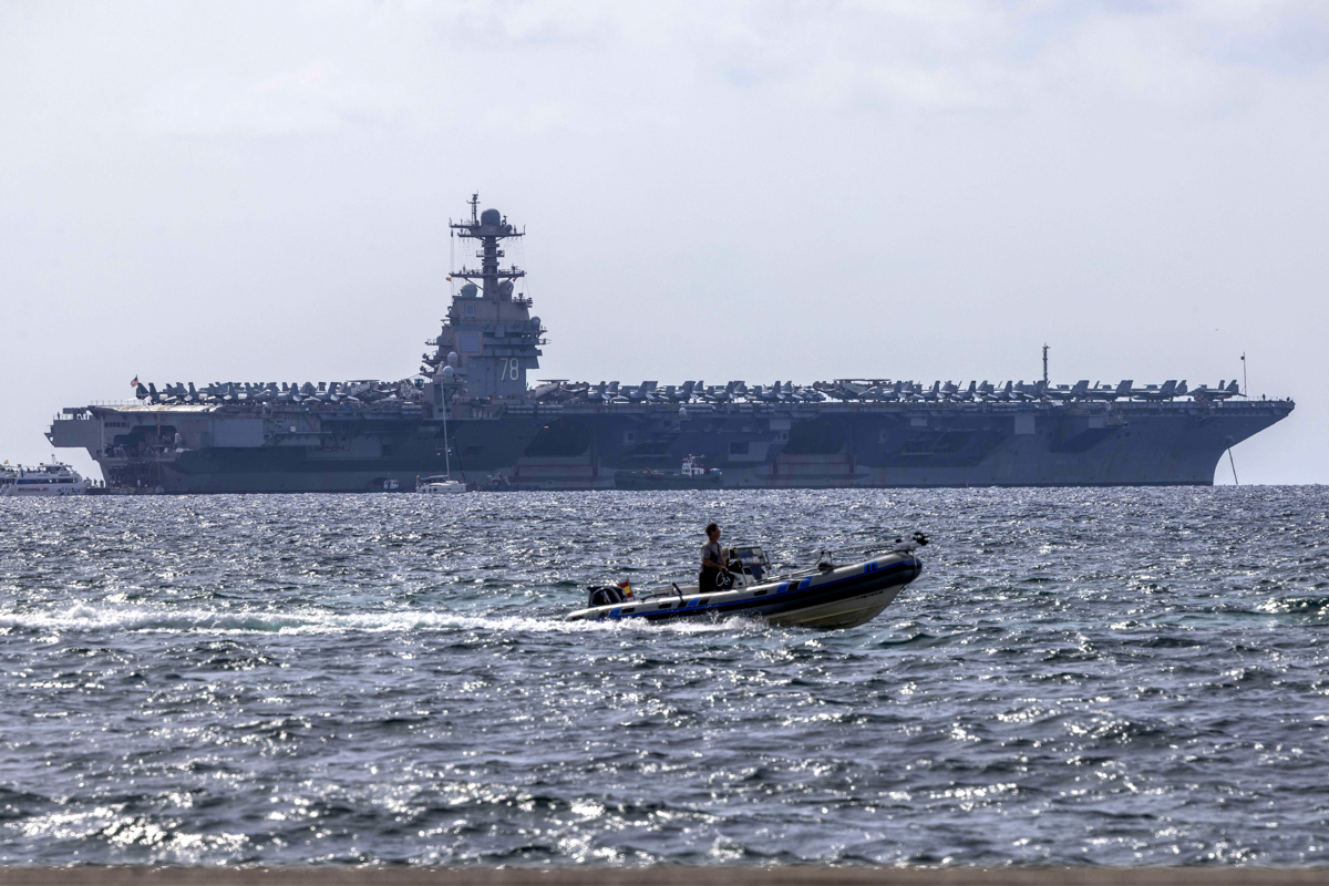 EE.UU. despliega el portaaviones USS Gerald Ford en el mar Caribe