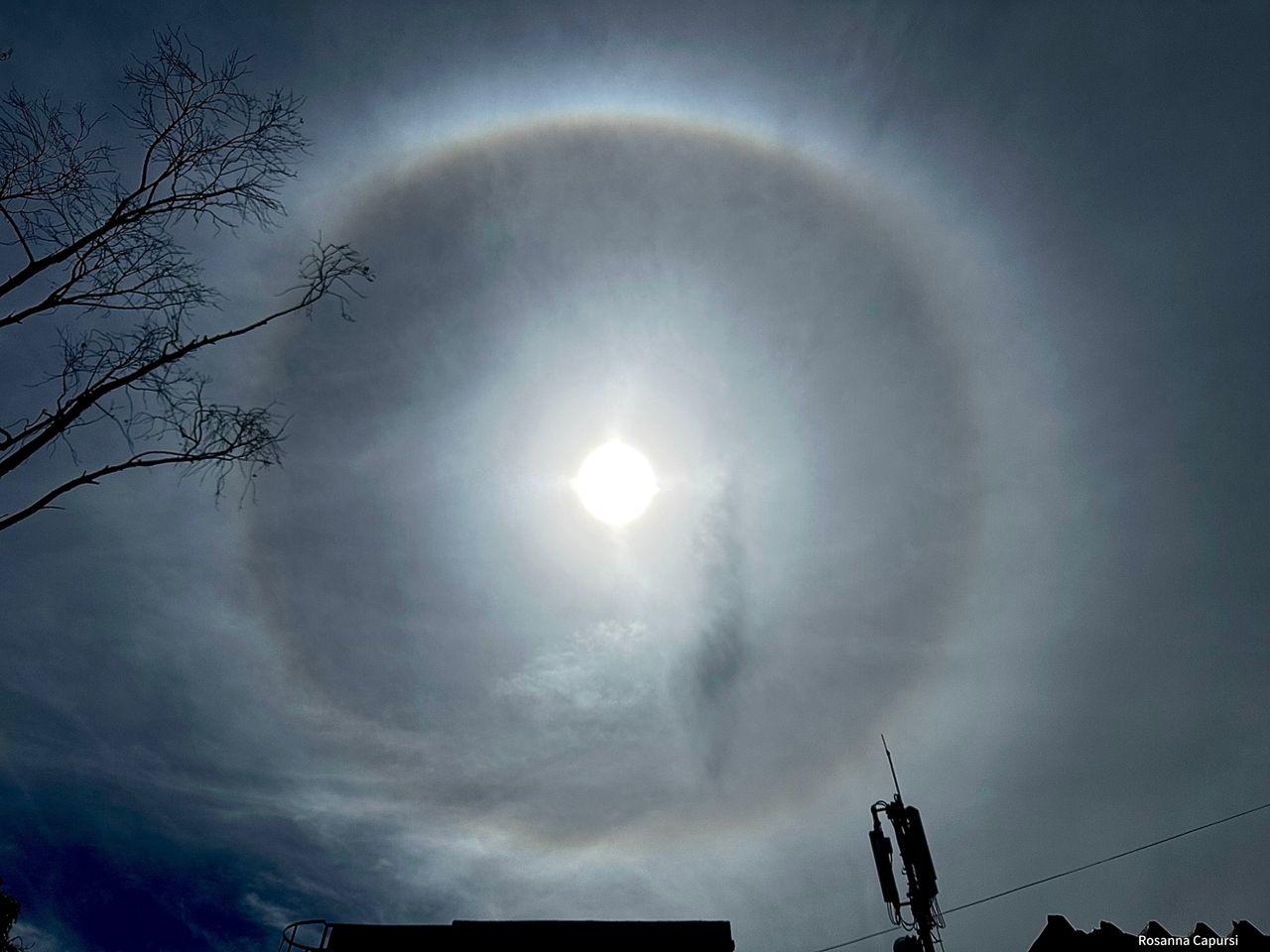 Halo solar en Cabimas